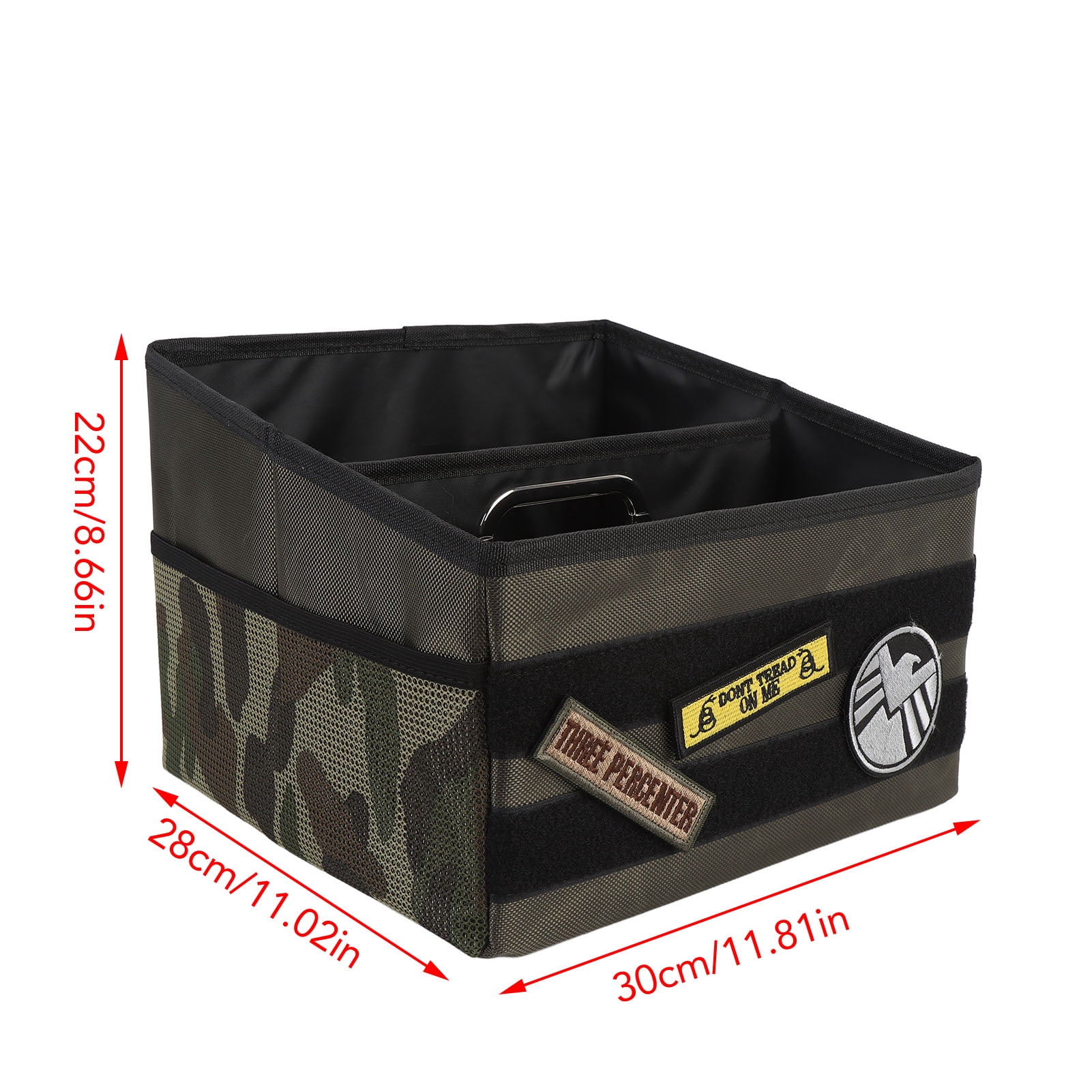 Rupoun Car Trunk Organizer 18L, 1860D Oxford Cloth Multipurpose Storage, Universal Fit for Front and Back Seat, Space-Saving Automotive Pockets Design for Cars, SUVs, and Trucks (14.17 in / 36 cm)
