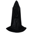 thumbnail image 3 of Disfraces de Halloween de Terciopelo con Capucha Larga para Adultos Unisex de VGLOOK, 3 of 3