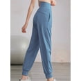 thumbnail image 5 of Biezeib Women Spring Autumn Baggy Pants Solid Color Elastic Waist Sweatpants Jogger Pants, 5 of 6