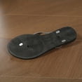 thumbnail image 4 of Stylish Women‘s Floral Rhinestone Flip Flops - Comfortable Open Toe Slip On Flat Slide Sandals for Outdoor Beach Wear, 4 of 7
