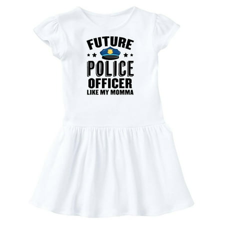 

Inktastic Future Police Officer Like My Momma Gift Toddler Girl Dress