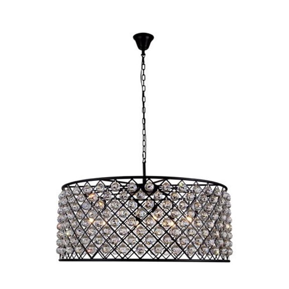 Urban Classic Madison 10 light Matte Black Chandelier Clear Royal Cut Crystal - Finish:Matte Black - Finish:Matte Black - Finish:Matte Black - Finish:Matte Black - Finish:Matte Black - Finish:Matte Bl