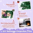 thumbnail image 3 of NALONE Mini Christmas Tree with Lights and Timer, 24 Inch Snow Flocked Small Christmas Tree with 27 Pcs Ornaments, 80 Branch Tips Tabletop Christmas Tree for Holiday Decoration(Gold), 3 of 7
