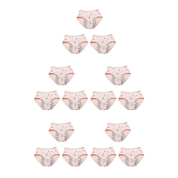 Minnieouse Bragas de 3 piezas de dibujos animados para niñas, ropa interior menstrual, calzoncillos, lencería, calzoncillos a prueba de fugas Type2 NO2