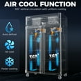 thumbnail image 2 of Coolski 48" Upright Refrigerator Freezer Combo, 36 Cu.ft 2-Door Cooling Appliance for Restaurants, 2 of 9