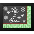 thumbnail image 2 of Vess, June Erica 14x12 Black Modern Framed Museum Art Print Titled - Let it Snow Collection A, 2 of 5