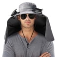 thumbnail image 3 of PALIFEUR Solar Powered Fan Hat Lightweight Solar Fan Hat Summer Water Proof Sun Hat Outdoor Hat With Fans Solar Power for Hiking Camping Beach, 3 of 7