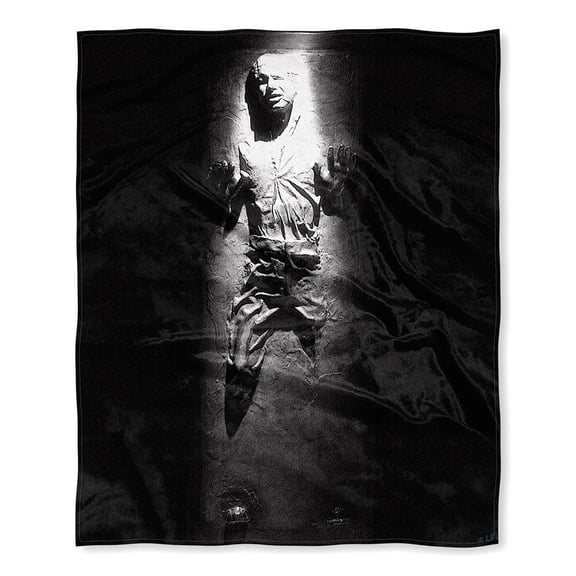 Star Wars Han Solo Frozen in Carbonite Silk Touch Throw Blanket 50" x 60" Soft Fleece Throw Blanket for Bed Couch