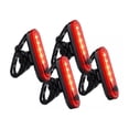 thumbnail image 1 of 4pz Luces Usb Recargable Led Estrobo Para Bicicleta 4 Modos NEGRO, 1 of 5
