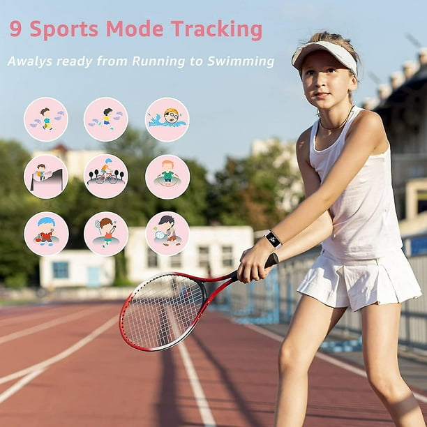 Kids Fitness Tracker para ninos ninas 6 Kids Fitness Watch con monitor de frecuencia cardiaca Sleep Tracker Ip68 Waterproof Kids Activity Tracker podometro Wa Walmart en linea