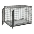 thumbnail image 4 of MidWest Homes for Pets QuietTime Reversible Dog Crate Pan Cover, 42 inch, Fleece, Gray Floral, 4 of 8