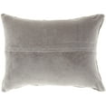 thumbnail image 2 of Mina Victory Luminescence Rectangle Fabric Fully Beaded Throw Pillow in Pewter, 2 of 5