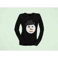 thumbnail image 5 of Old Glory Womens Snowman Face Ugly Christmas Sweater Long Sleeve T Shirt, 5 of 5