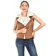 thumbnail image 4 of Chaleco tipo biker con borrega Roman Fashion /Juvenil, 8343 (Chedron) cafe G, 4 of 5