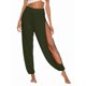 thumbnail image 1 of Pantalones Harén con Abertura Alta para Mujer, Pantalones Harén Hippies. Verde XXL, 1 of 7