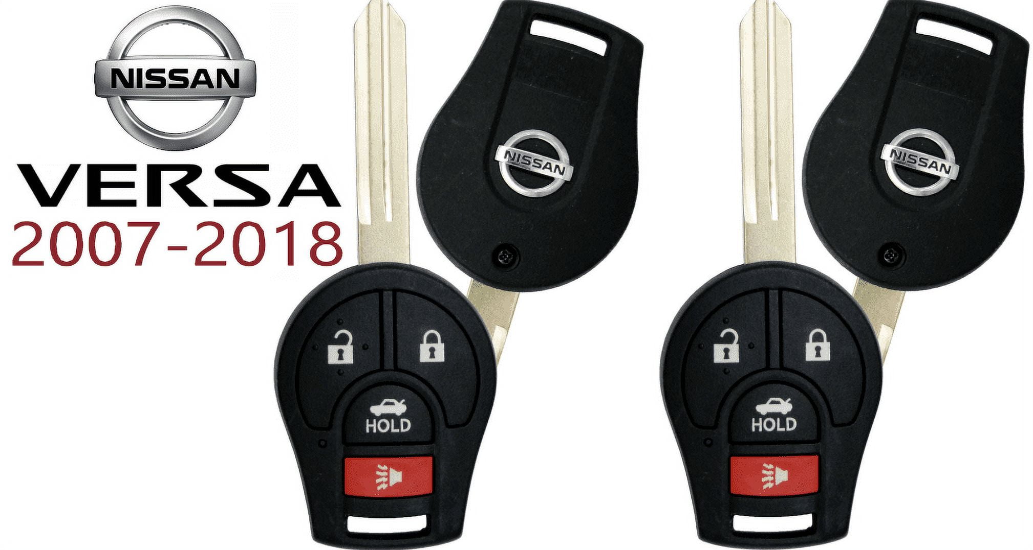 Remote Car Key Fob For 2013-2018 Nissan Versa – CWTWB1U751, 12142184 – With Battery Installed