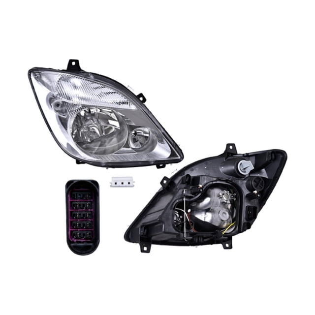 Faro Eléctrico DEPO Sprinter 2007 A 2013 Mercedes-Benz Sin Faro Niebla 9 Pines Derecho