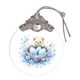 thumbnail image 1 of Uuiauoio Glass Easter Ornament 2D Flat Pendant with Bunny Egg Designs for Tree Gift Basket Filler Holiday Party Decorations Keepsake, 1 of 5