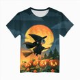 thumbnail image 3 of KPOPLK Kids Halloween Shirt Girls Halloween Pumpkin Shirt Cute Ghost Tshirts Fall Pumpkin T-Shirt Spooky Season Tee,Size 10-11 Years, 3 of 6