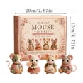 thumbnail image 2 of Mouse Bead Art, Tiny3D Beaded Animal DIY Kit, Bead Animals Making Kits for Adults, Cute Mini Pets Bird Beading Art Craft Set, Stress Relief Creative Beads Crafts, Beginner Friendly With Instructions, 2 of 7
