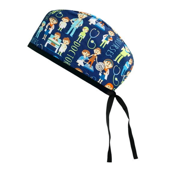 VIAOLI Adjustable Scrub Caps – Cotton Surgical Cap for Nurses, Unisex, One Size Multiple Color
