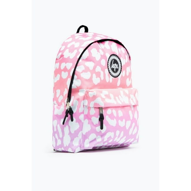 Hype leopard store print backpack
