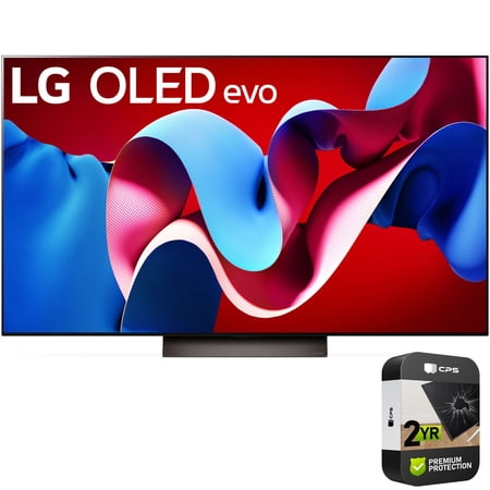 Restored LG OLED65C4PUA 65 Inch Class OLED evo C4 Series Smart TV 4K Processor (2024) Bundle with 2 Year Enhanced Protection Pack (Refurbished)