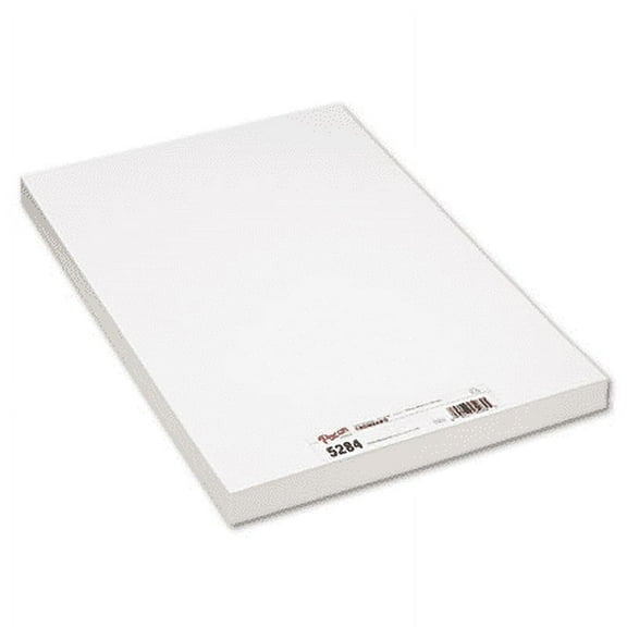 Pacon Medium Weight Tagboard, 12 x 18, White, 100/Pack, Each