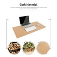 thumbnail image 4 of Mistaha Double-Sided Mouse Pad Eco-friendly Cork PU Leather Desk Mat Waterproof Dustproof Mouse Mat for, 4 of 8