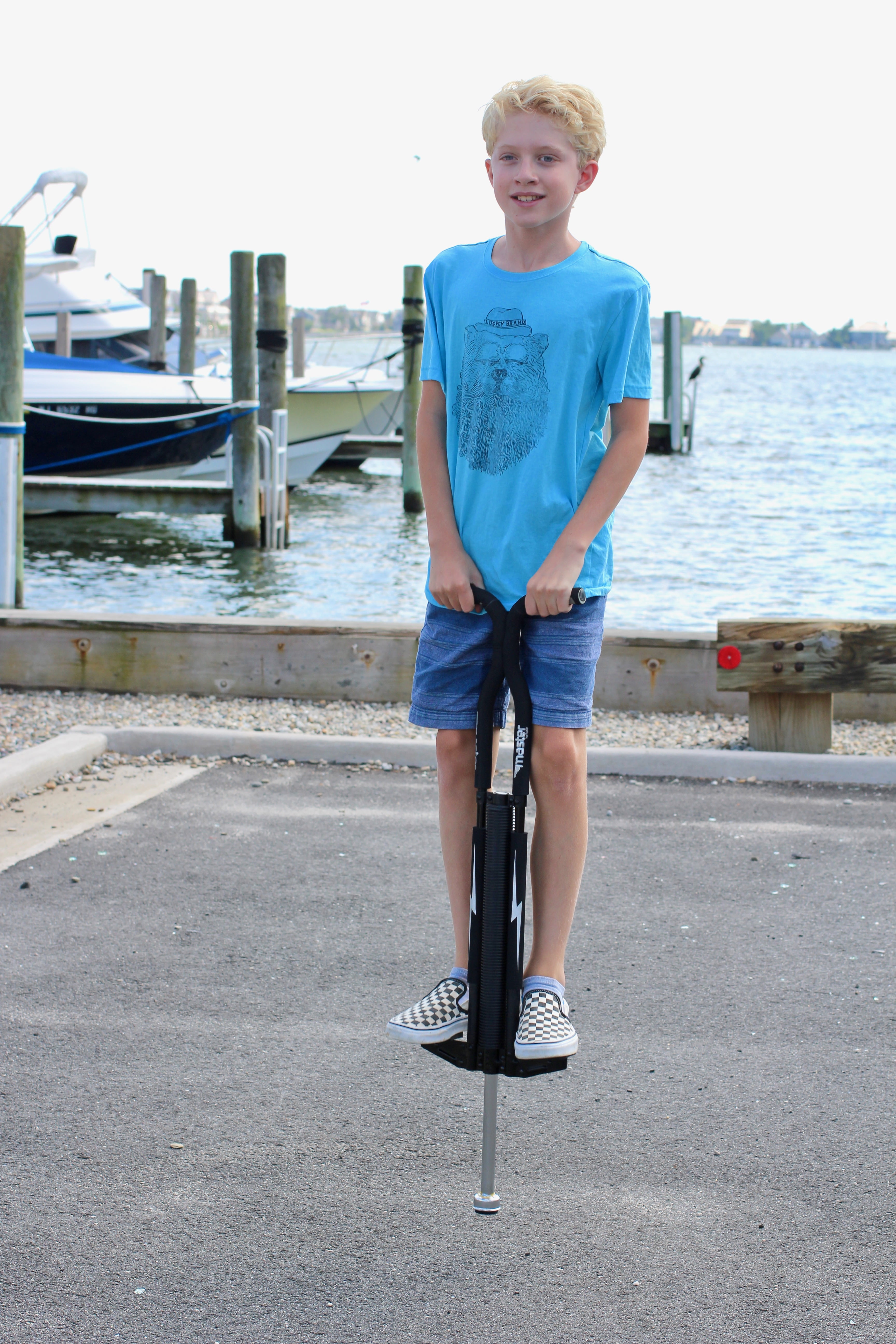 Pogo Stick For Teens Kids Jumping Foam Master Riders NonSlip Foot Pegs