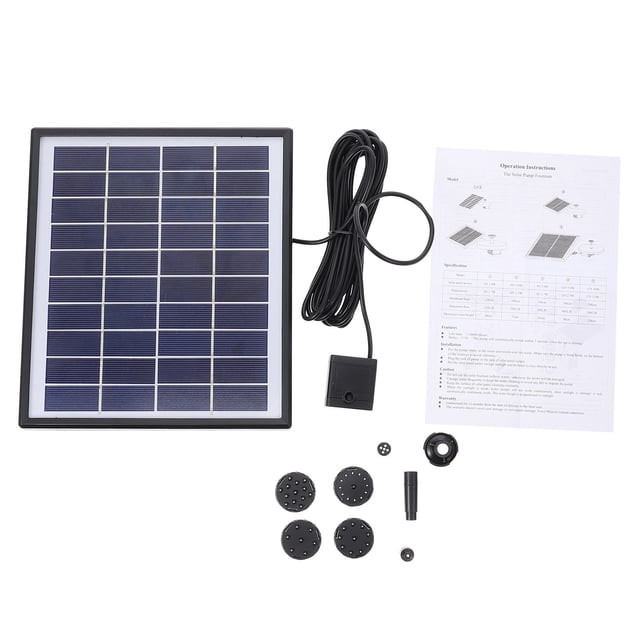 OULII Solar Powered Water Pump 1 Set For Garden Decor And Outdoor Settings