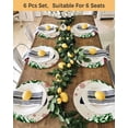 thumbnail image 4 of 15 Inch Round Placemats Set of 4, Christmas Snowman Non Slip Heat Insulation PP Table Mats, Xmas Tree Snowflake Rustic Winter Washable Place Mats for Kitchen Dining Party Table Decor, 4 of 7