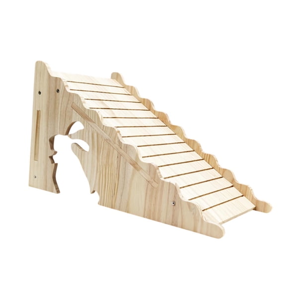 Rampa para Conejera, Actividad de Escalada para Escaleras Colgantes en Jaulas de Madera, Puente de Escalera de Madera para Chinchillas, Hámsters Enano B