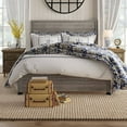 thumbnail image 2 of Queen Solid Wooden Platform Bed Frame with Headboard in Grey Wood Finish, 2 of 5