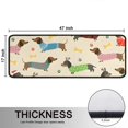 thumbnail image 5 of Kitchen Rugs Sets Of 2,Colorful Funny Dachshund Anti Fatigue Kitchen Mat Rugs Non Slip Washable,Decorative Kitchen Floor Mats for Kitchen,Sink,Laundry,17"x47"+17"x47", 5 of 5