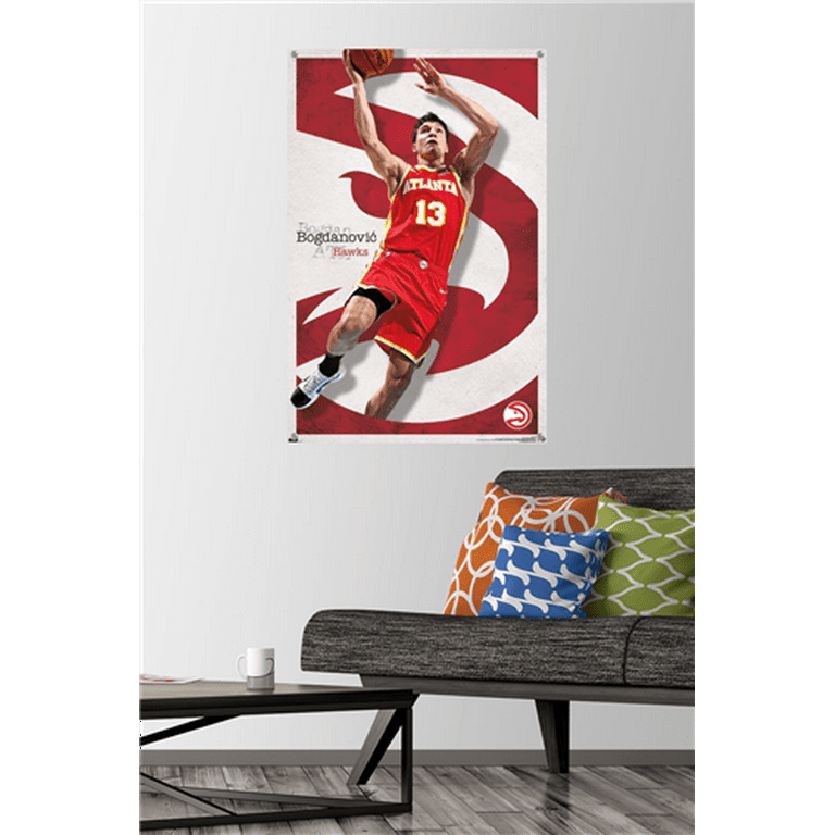 NBA Atlanta Hawks - Bogdan Bogdanovic 21 Wall Poster, 22.375 x 34 