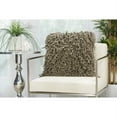 thumbnail image 2 of Nourison Skinny Fugga Shag Decorative Throw Pillow, 20" x 20", Silver, 2 of 3