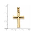thumbnail image 4 of Designer 14K Yellow Gold Polished Stamping Cross Pendant (Length=32.21) (Width=18.42) Made In Mexico -Jewelry By Sweet Pea Creations, 4 of 4