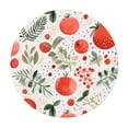 thumbnail image 3 of YFYANG Round Fitted Table Cloth, Waterproof Watercolor Fruit Leaf Doodle Pattern Polyester Table Cover, Indoor Outdoor Decorative Tablecloths with Elastic Edge, 3 of 7