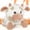 Brown-Lying Cow, variant on MorisMos 6" Lying Cow Stuffed Animal, Super Soft Cow Plush Toy