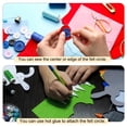 thumbnail image 6 of Uxcell 500pcs Round Felt Circles, 15mm 3/8 Pre Cut Felt Craft Pads Non-Woven Mini Felt Fabric Circles for DIY Projects, Green, 6 of 6
