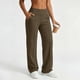 thumbnail image 5 of Neewe Womens Plain Wide Leg Cargo Pants Elastic Waist Loose Hiking Joggers with Pockets Daily Outfits, 5 of 7