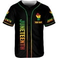 thumbnail image 2 of Lotusprinthandmade Personalized Black Pride Baseball Jersey XS-5XL Multicolor, 2 of 5