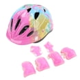 thumbnail image 4 of Juego de equipo de protección para patinaje, 7 Uds., casco, Protector de rodilla, protector de muñeca, coderas para niños, tabla de Skate de bicicleta, 4 of 12