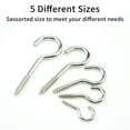 thumbnail image 6 of Gieenan Pack of 115 Screw Hook for Hanging Metal Ceiling Hook Home Organization Supplies Space Saving Hanging Plant Hooks, 6 of 12