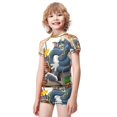 thumbnail image 2 of Tom And Jerry Boys 2-Piece Swimsuit Set, Short Sleeve Rash Guard & Swim Trunks, 2 of 7