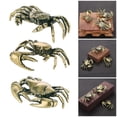 thumbnail image 2 of 7829 Metal Crabs Figurines Crabs Statues Shelf Decors Accent Crabs Decorative Objects Tabletop Centerpieces Home Decorations, 2 of 10