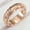 Rose Gold, variant on New Women's Engraved Plumeria Flower Ring