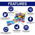 thumbnail image 4 of HeroKiddo Giant Waterslide Jumper, Bounce House Combo with Pool, Air Blower, Basketball Hoop, Commercial Grade, Kids, 4 of 9