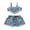 Denim Blue, variant on Wassery 2Pcs Baby Girls Summer Outfits 3 6 9 12 18 24 Months Infant Girls Denim Shorts Set Sleeveless Heart Camisole and Elastic Ripped Denim Shorts